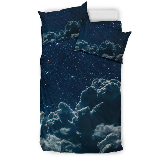 Night Sky Stars Clouds Universe Bedding Set - Top Content | POD Collection | Free Shipping