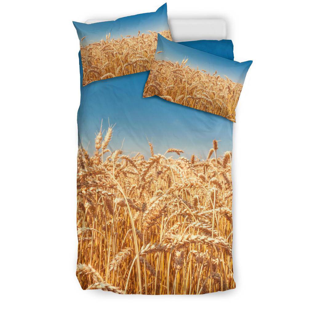 Wheat Field Sunny Day Nature Bedding Set - Top Content | POD Collection | Free Shipping