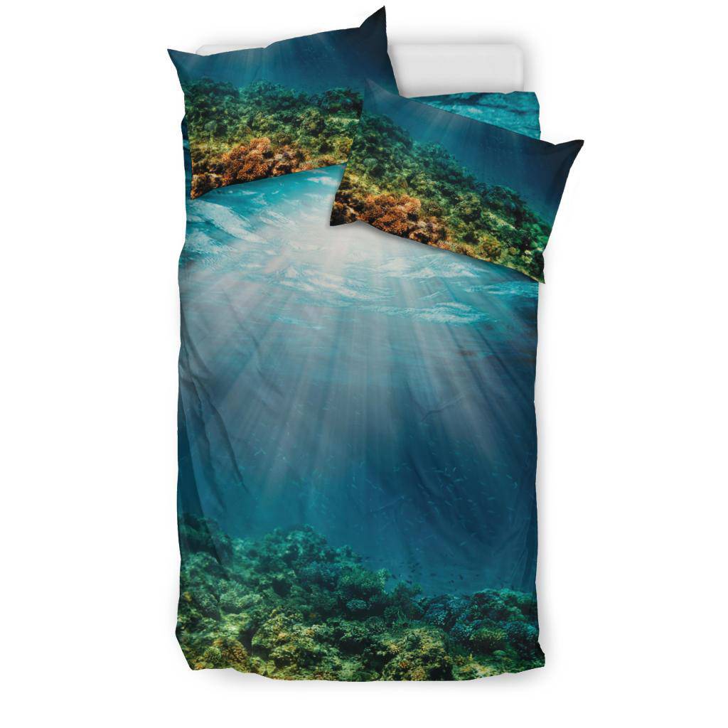 Underwater Color Reef Sun Sea Bedding Set - Top Content | POD Collection | Free Shipping