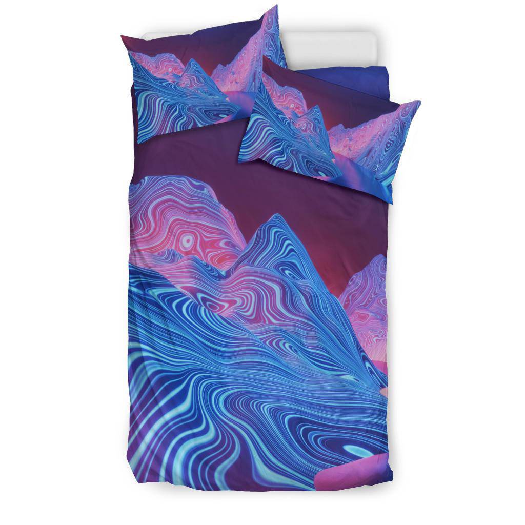 Fantasy Universe Space Surface Neon Lights Bedding Set - Top Content | POD Collection | Free Shipping