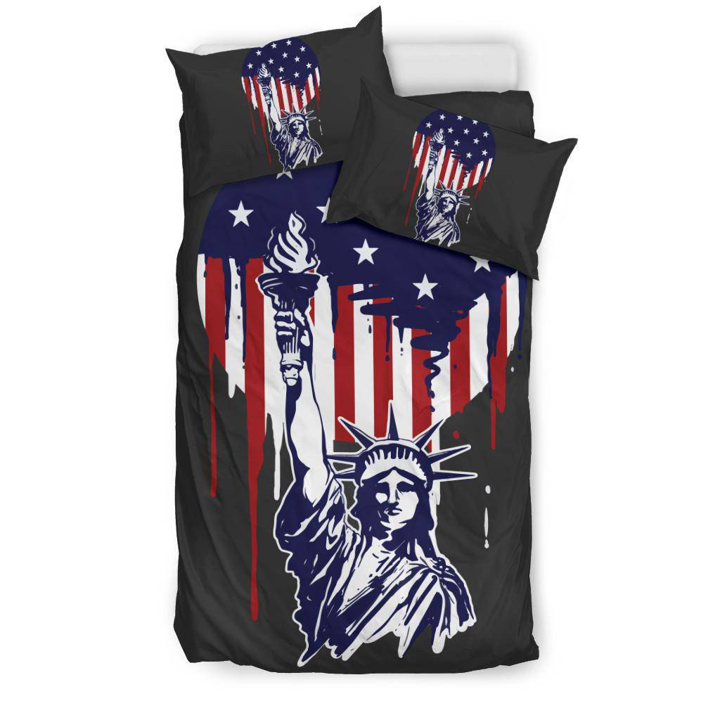 Liberty Painting America Flag Bedding Set - Top Content | POD Collection | Free Shipping