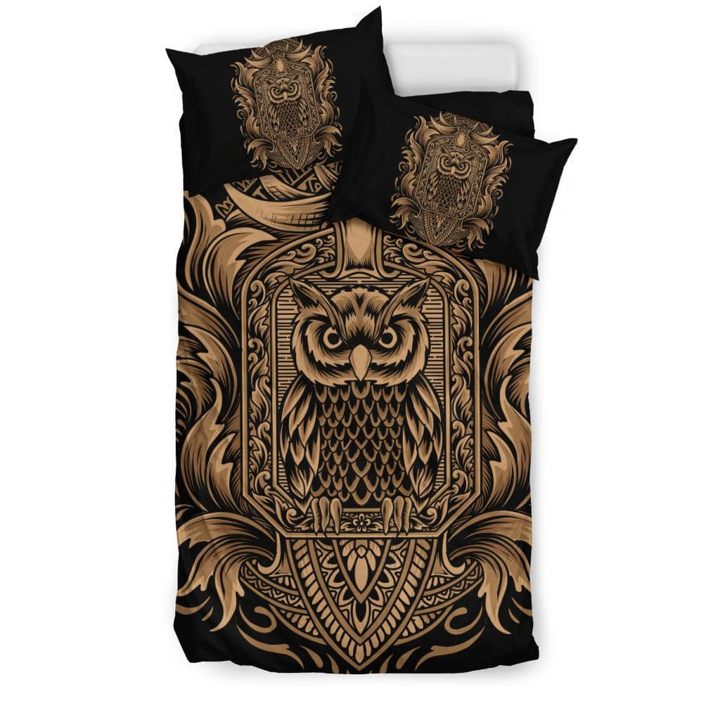 Owl Bird With Vintage Ornaments Bedding Set - Top Content | POD Collection | Free Shipping