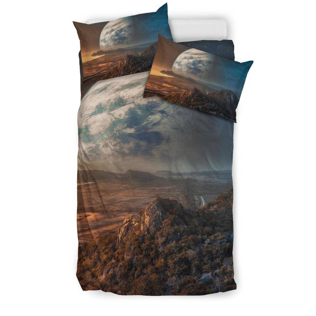 Moon Planet Space Surface Universe Night Sky Bedding Set - Top Content | POD Collection | Free Shipping