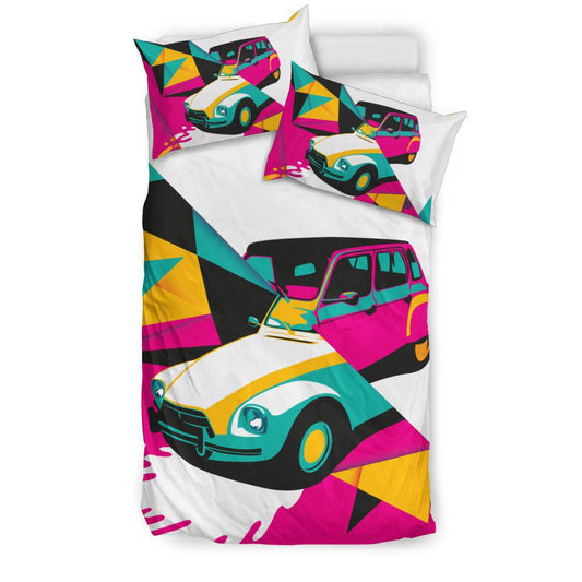 Abstract Art Colorful Car Bedding Set - Top Content | POD Collection | Free Shipping