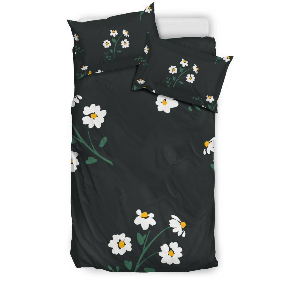 Abstract Floral Flower Chamomile Hand Drawn Bedding Set - Top Content | POD Collection | Free Shipping