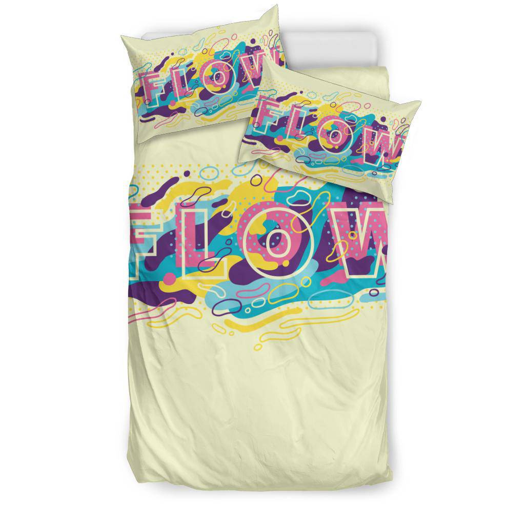 Flow Colorful Fluid Shapes Art Bedding Set - Top Content | POD Collection | Free Shipping