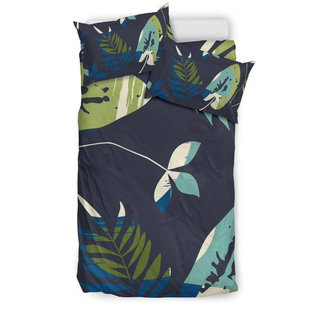 Leaves Nature Green Hand Drawn Bedding Set - Top Content | POD Collection | Free Shipping