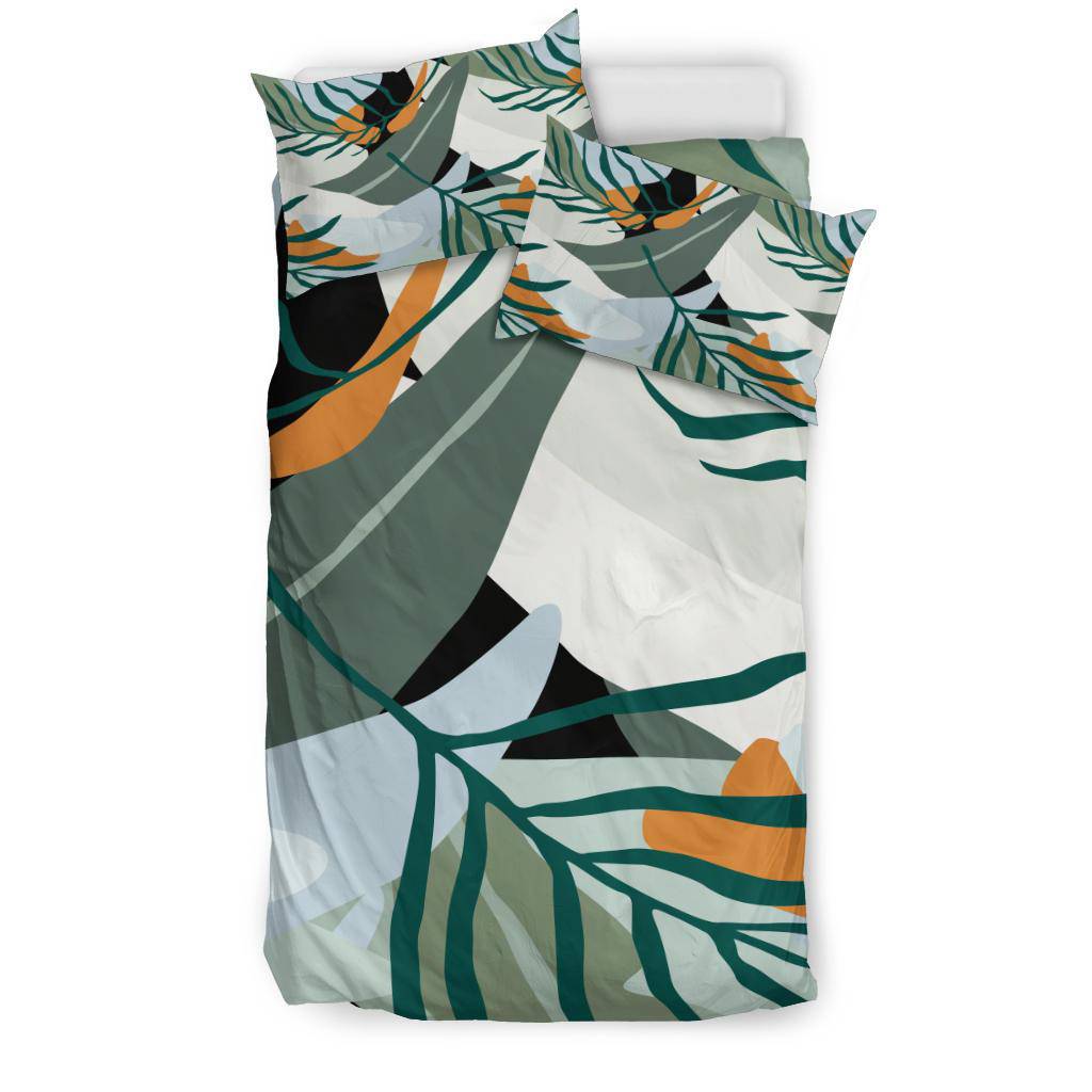 Jungle Leaves Nature Green Art Bedding Set - Top Content | POD Collection | Free Shipping