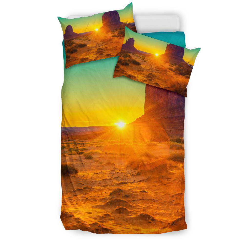 Sunset Sisters Monument Valley USA Nature Travel Bedding Set - Top Content | POD Collection | Free Shipping