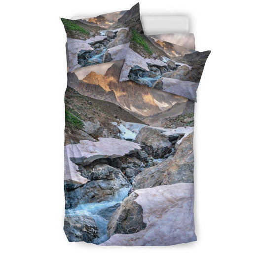 Beautiful Fann Frozen Mountains Bedding Set - Top Content | POD Collection | Free Shipping