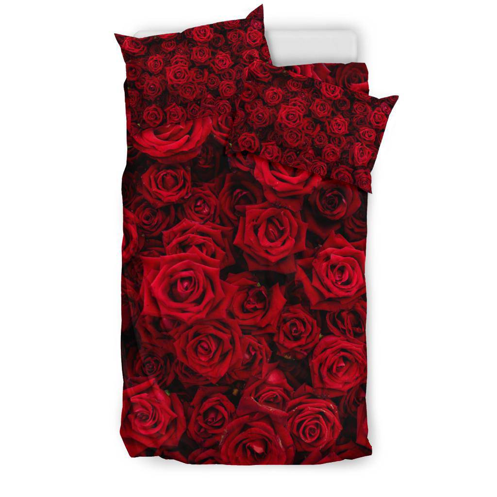 Beautiful Red Roses Art Bedding Set - Top Content | POD Collection | Free Shipping