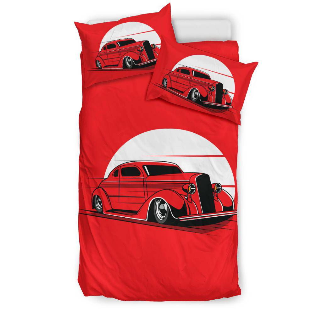 Classic Car Moon Art Cartoon Bedding Set - Top Content | POD Collection | Free Shipping