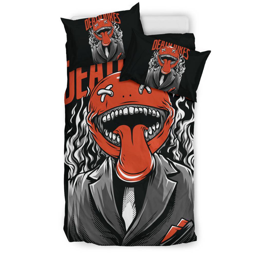 Death Jokes Neon Art Cartoon Bedding Set - Top Content | POD Collection | Free Shipping