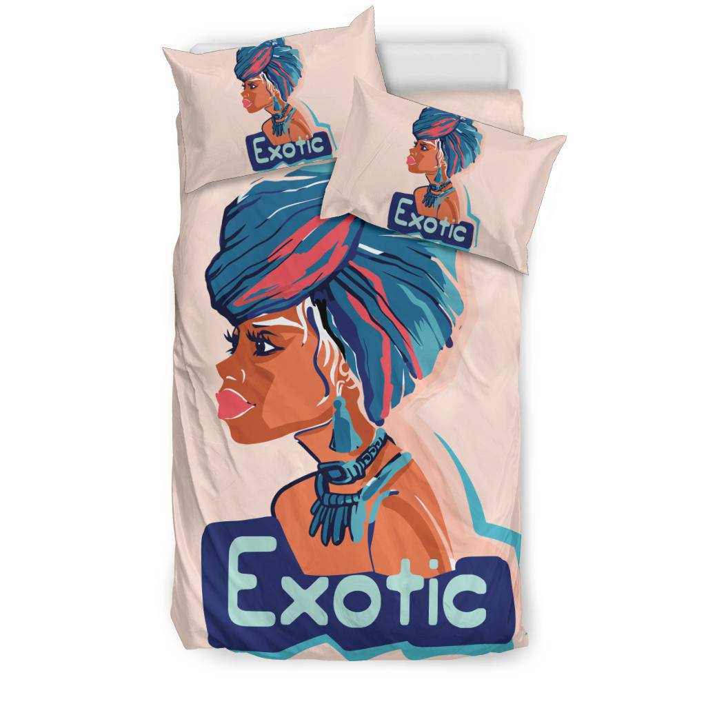 Hand Drawn African Exotic Women Bedding Set - Top Content | POD Collection | Free Shipping