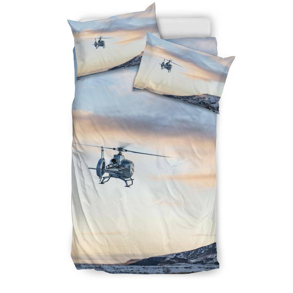 Helicopter Snow Tundra Bedding Set - Top Content | POD Collection | Free Shipping