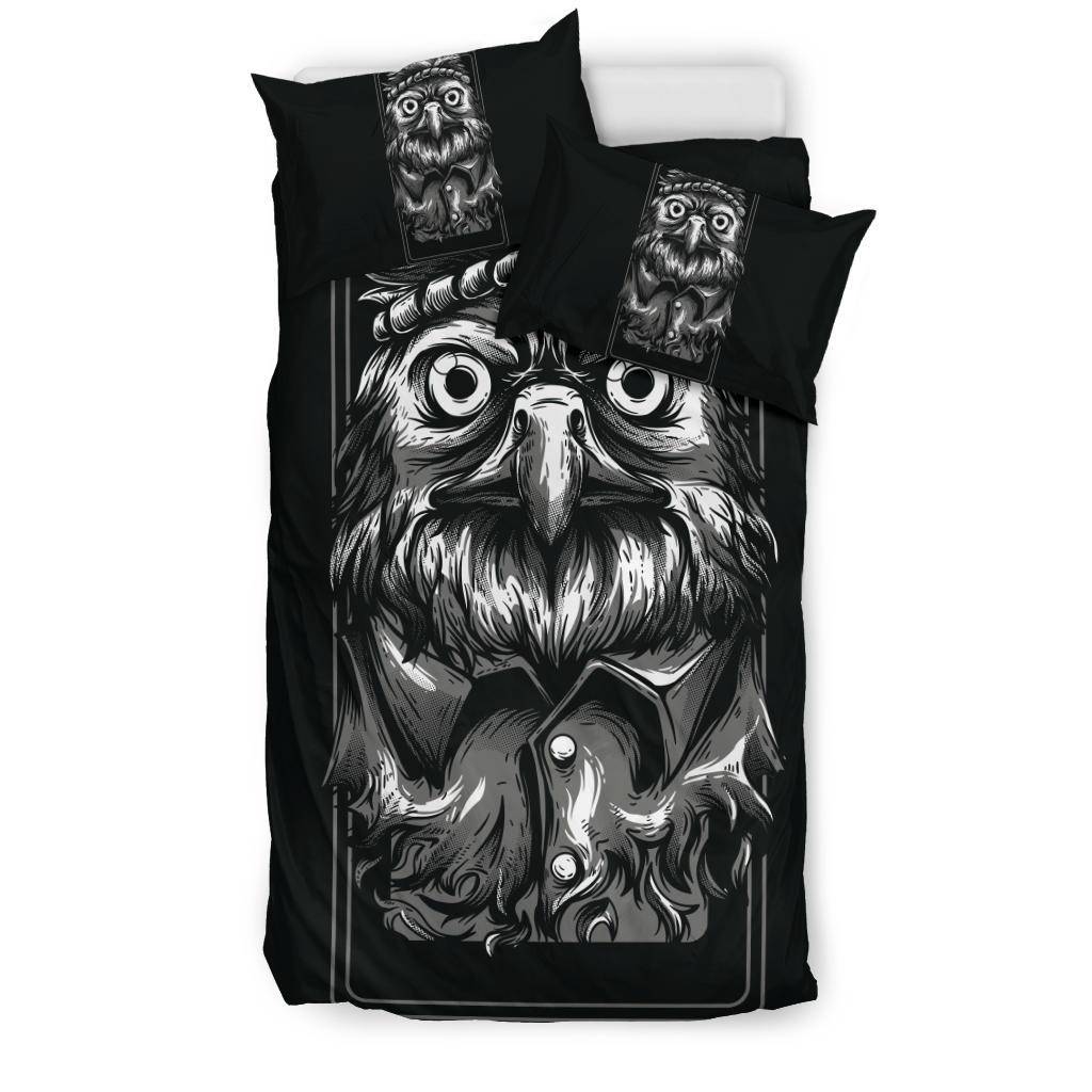 Hippie Eagle Black and White Art Bedding Set - Top Content | POD Collection | Free Shipping