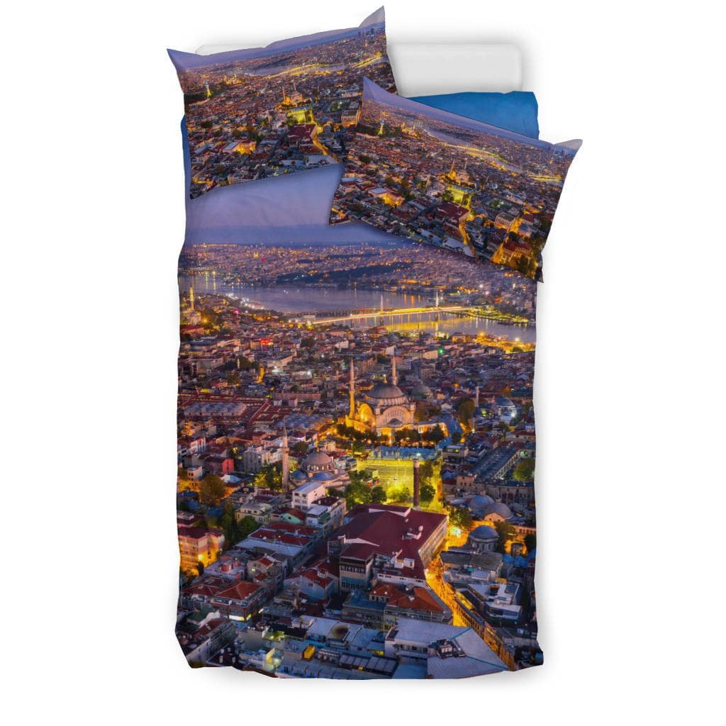 Istanbul City Sunrise View Travel Bedding Set - Top Content | POD Collection | Free Shipping