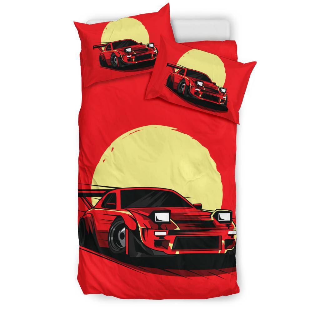 Moon Red Speed Car Bedding Set - Top Content | POD Collection | Free Shipping