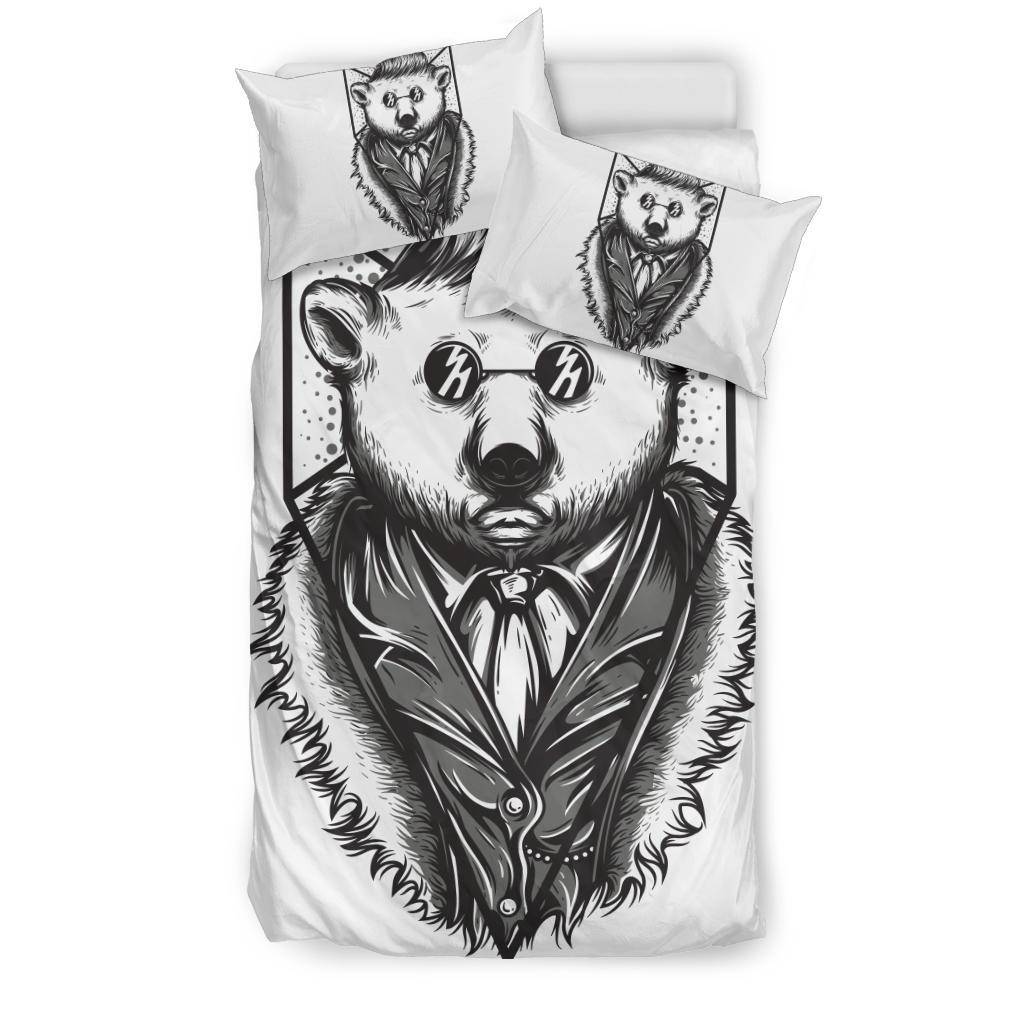 Mr Polar Bear Cartoon Art Bedding Set - Top Content | POD Collection | Free Shipping