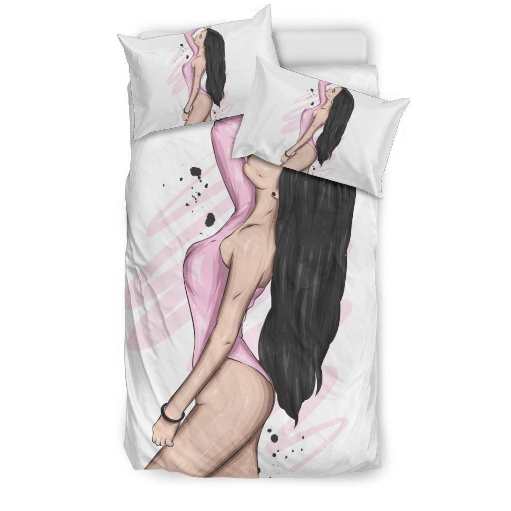 Beautiful Longhaired Girl Bedding Set - Top Content | POD Collection | Free Shipping