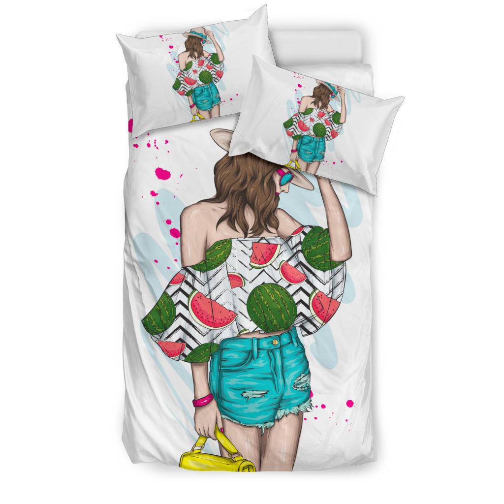 Beautiful Stylish Summer Girl Bedding Set - Top Content | POD Collection | Free Shipping