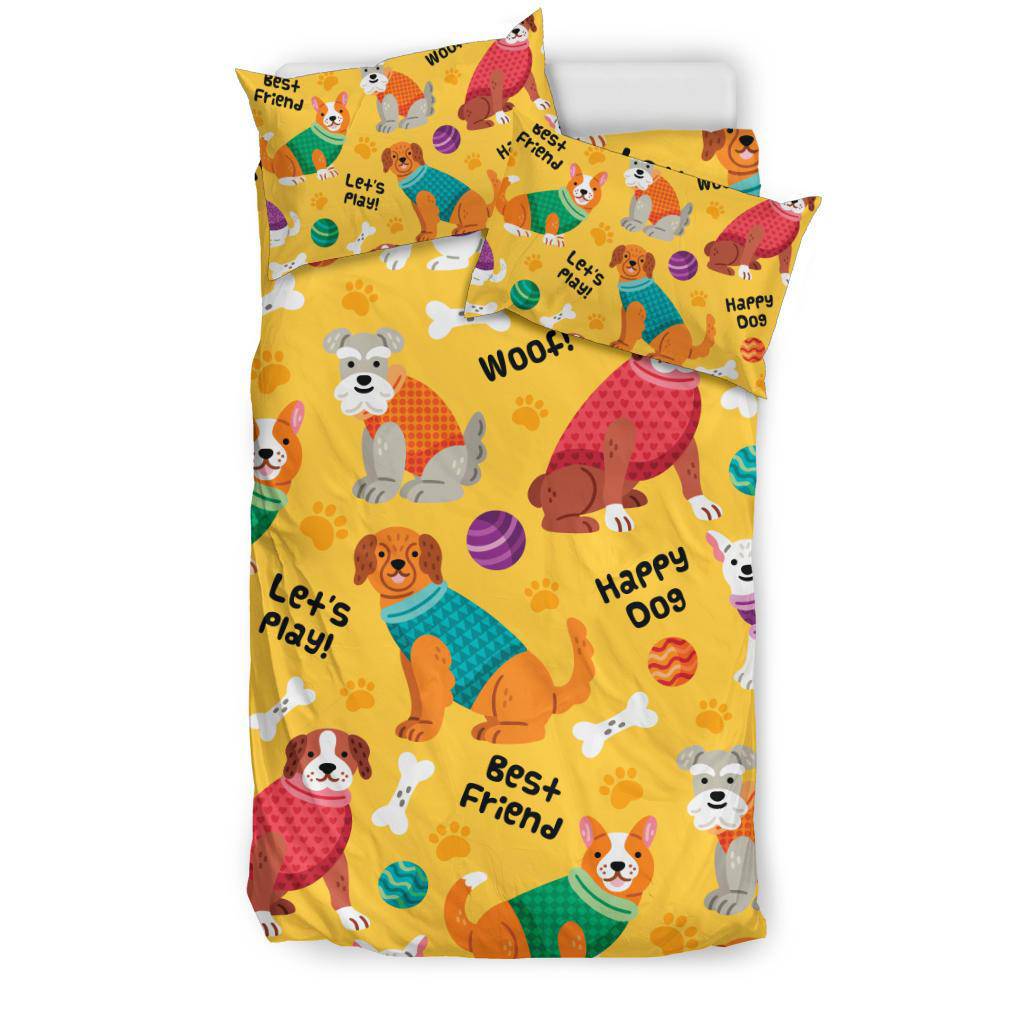 Best Friend Woof Colourful Do Bedding Set - Top Content | POD Collection | Free Shipping