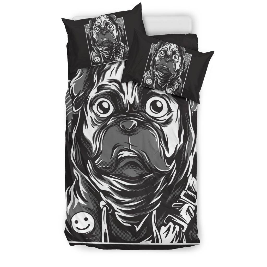 Pug Life Dog Art Cartoon Bedding Set - Top Content | POD Collection | Free Shipping