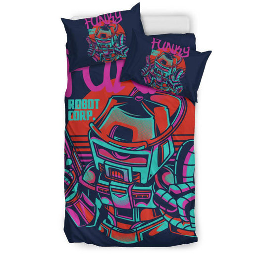 Funky Robot Japanese Art Figure Cartoon Bedding Set - Top Content | POD Collection | Free Shipping