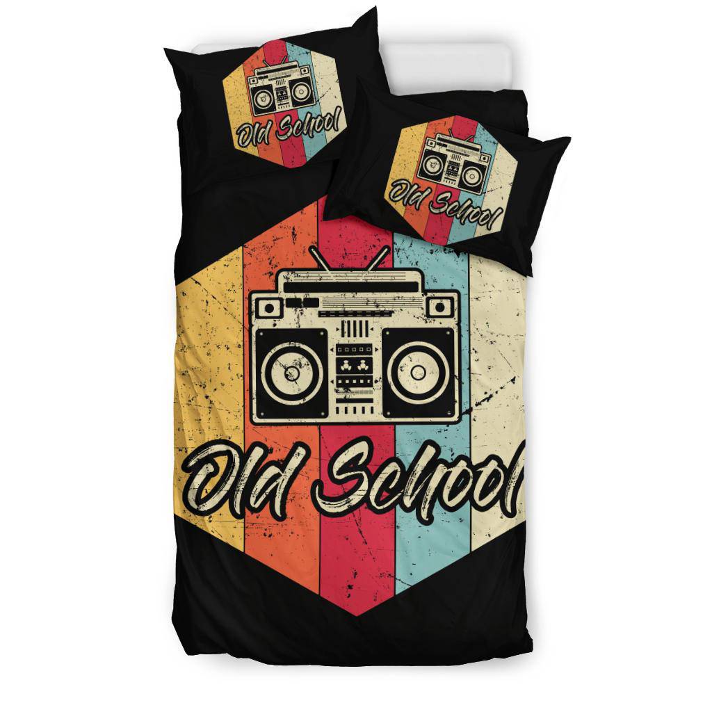 Old School Hip Hop Retro Music Art Bedding Set - Top Content | POD Collection | Free Shipping