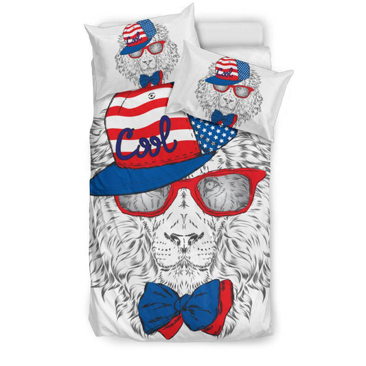 Stylish American Snapback Lion Bedding Set - Top Content | POD Collection | Free Shipping