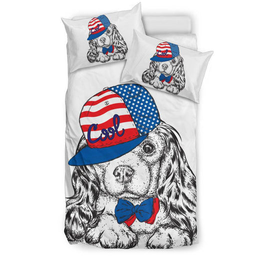 Stylish American Spaniel Puppy Bedding Set - Top Content | POD Collection | Free Shipping