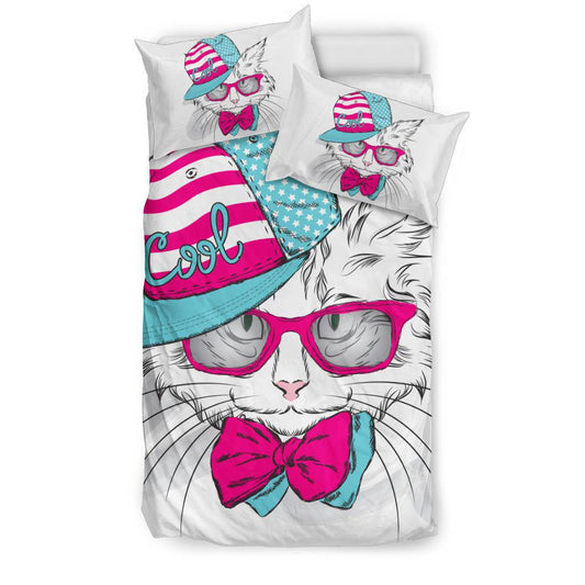 Stylish Cool American Cat Bedding Set - Top Content | POD Collection | Free Shipping