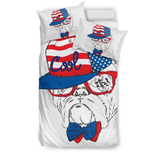 Stylish Snapback American Dog Bedding Set - Top Content | POD Collection | Free Shipping