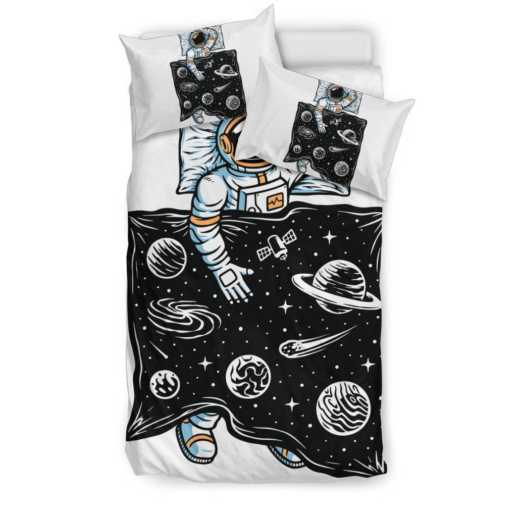 Astronaut Sleeping Universe Cartoon Bedding Set - Top Content | POD Collection | Free Shipping