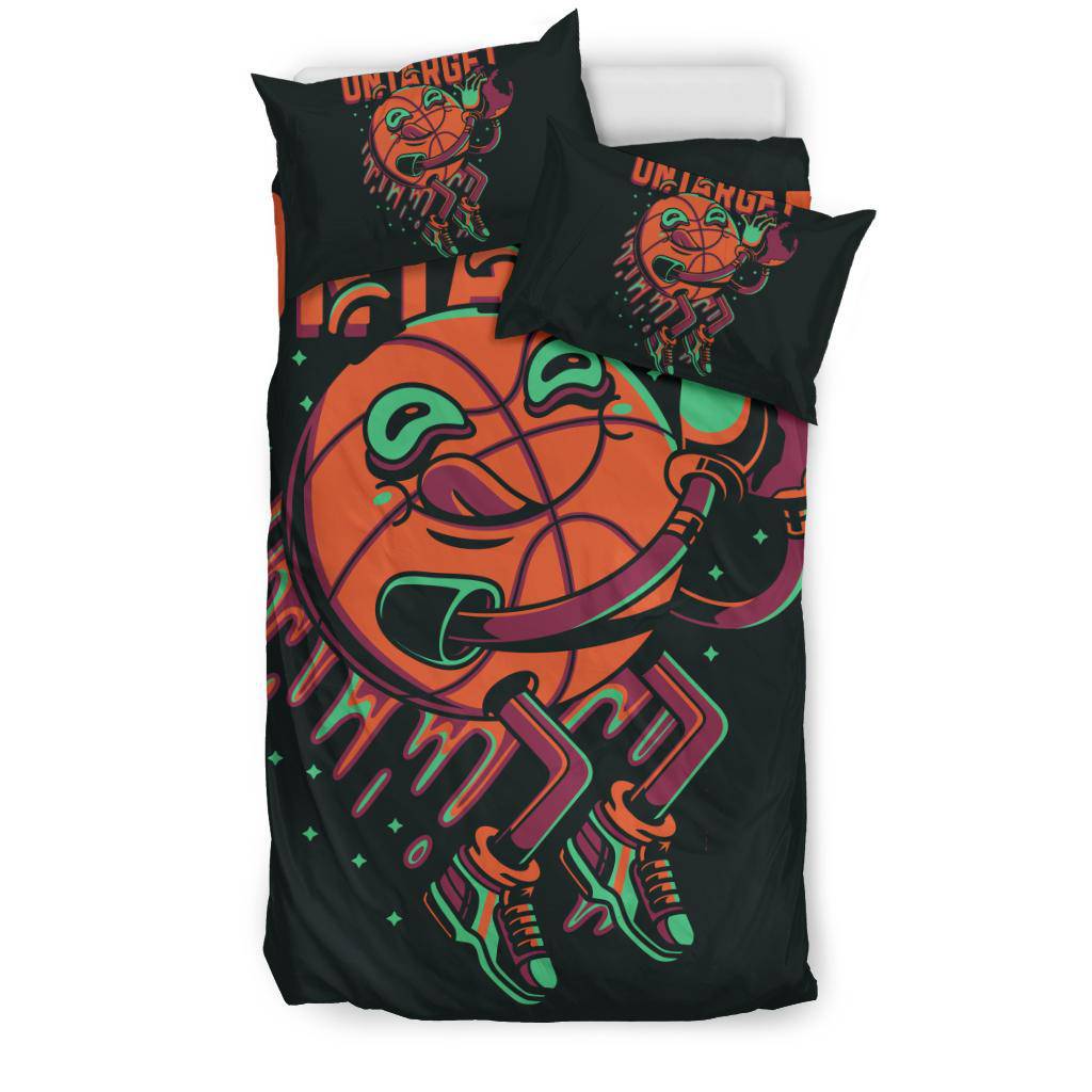 Basketball On Target Ball Emoji Cartoon Bedding Set - Top Content | POD Collection | Free Shipping