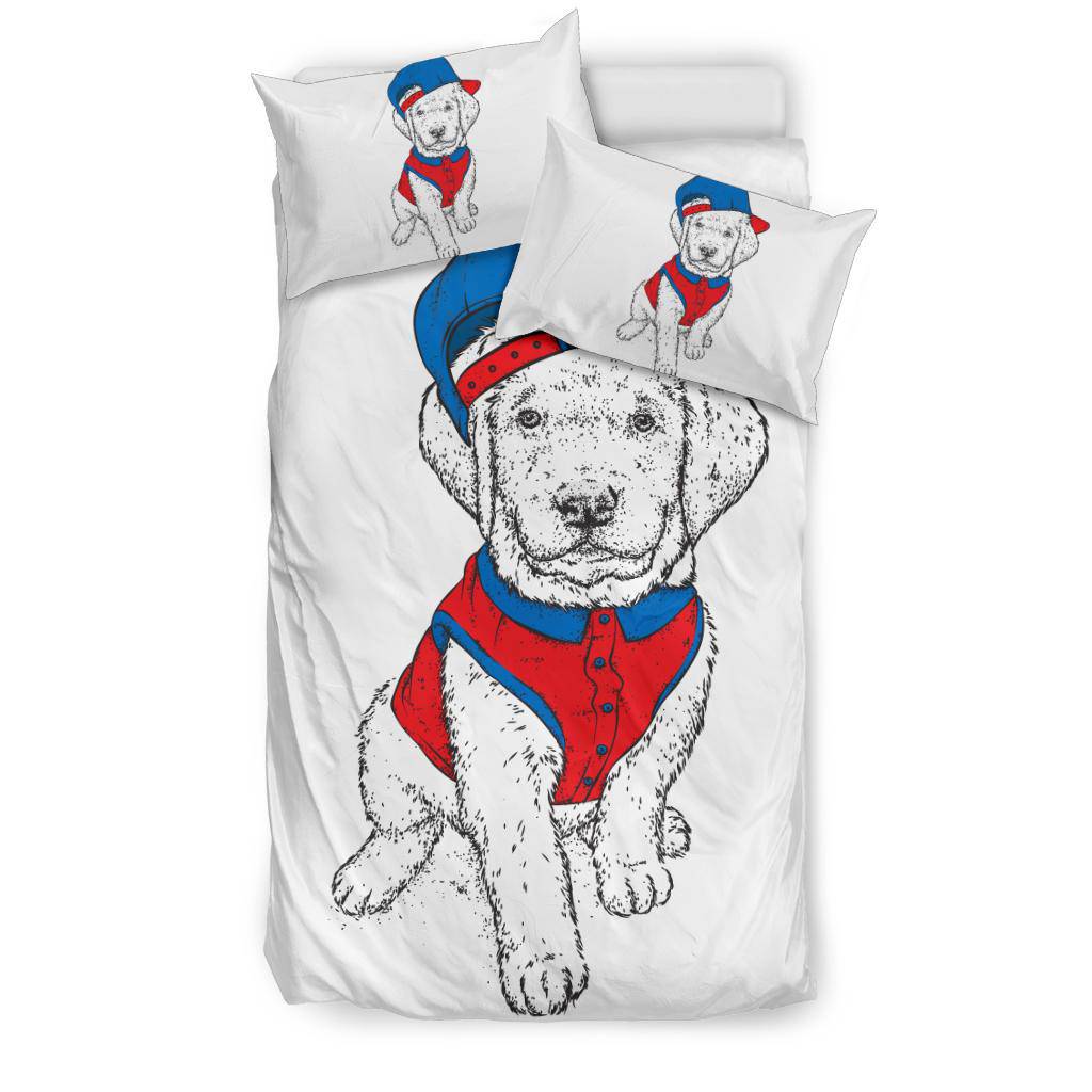 Cool Labrador Puppy Dog Drawing Bedding Set - Top Content | POD Collection | Free Shipping