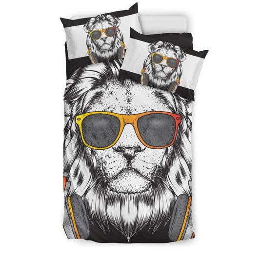 Cool Lion In Style Drawing Cartoon Bedding Set - Top Content | POD Collection | Free Shipping