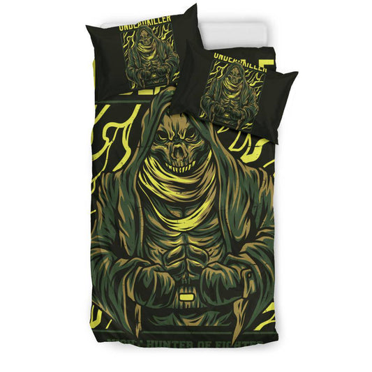 Undead Killer Skull Art Cartoon Bedding Set - Top Content | POD Collection | Free Shipping