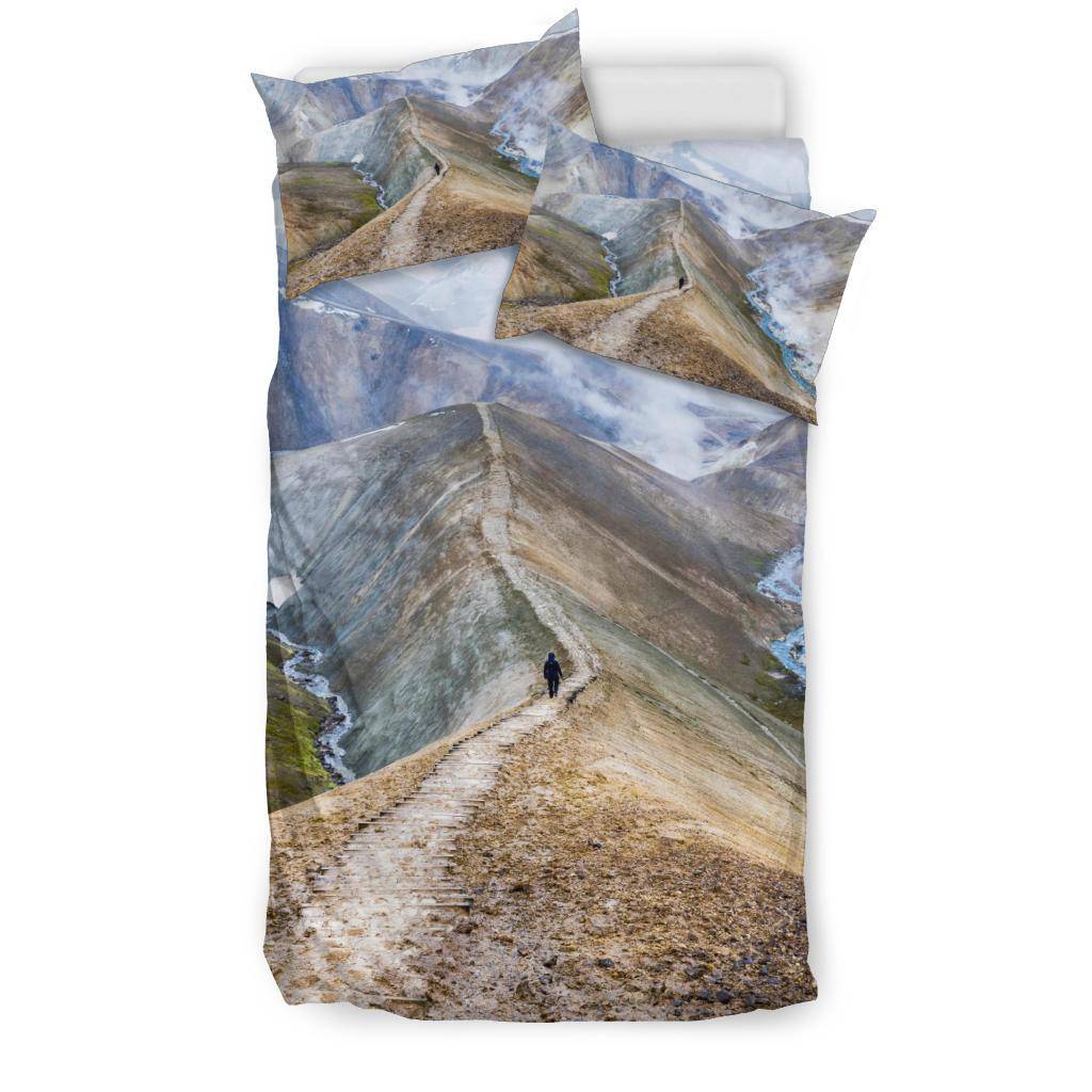 Walking Mountain Road View Bedding Set - Top Content | POD Collection | Free Shipping