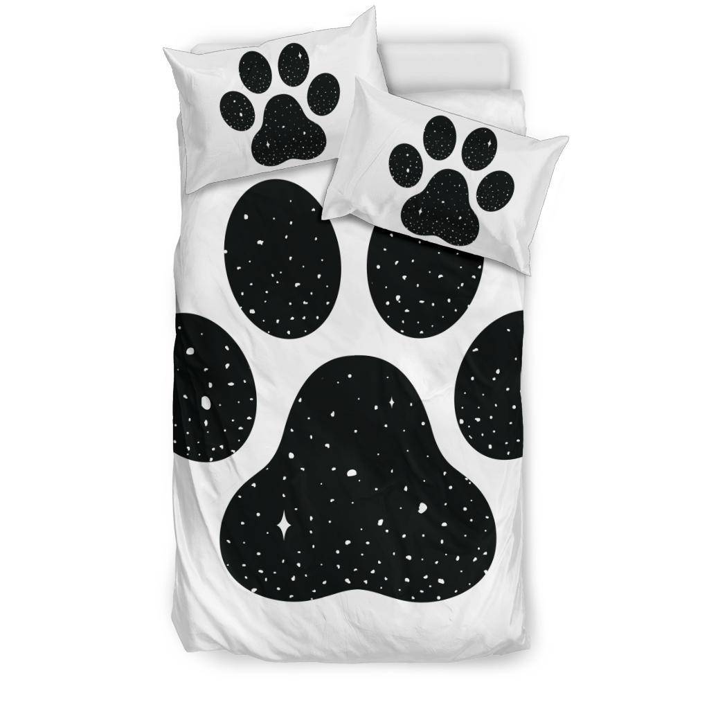 Dog Paw Stars Illustration Drawing Bedding Set - Top Content | POD Collection | Free Shipping