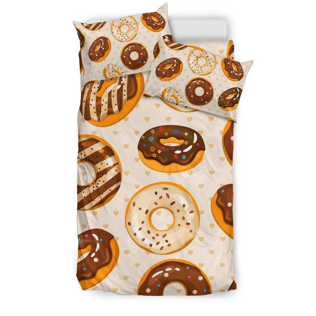 Doughnut Seamless Background Pattern Bedding Set - Top Content | POD Collection | Free Shipping