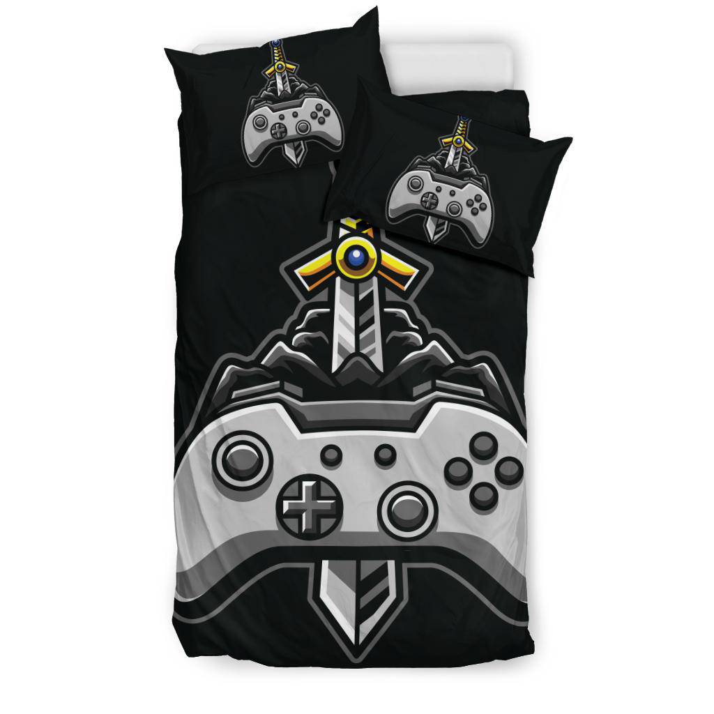 Gaming Joy Stick With Sword Cartoon Bedding Set - Top Content | POD Collection | Free Shipping