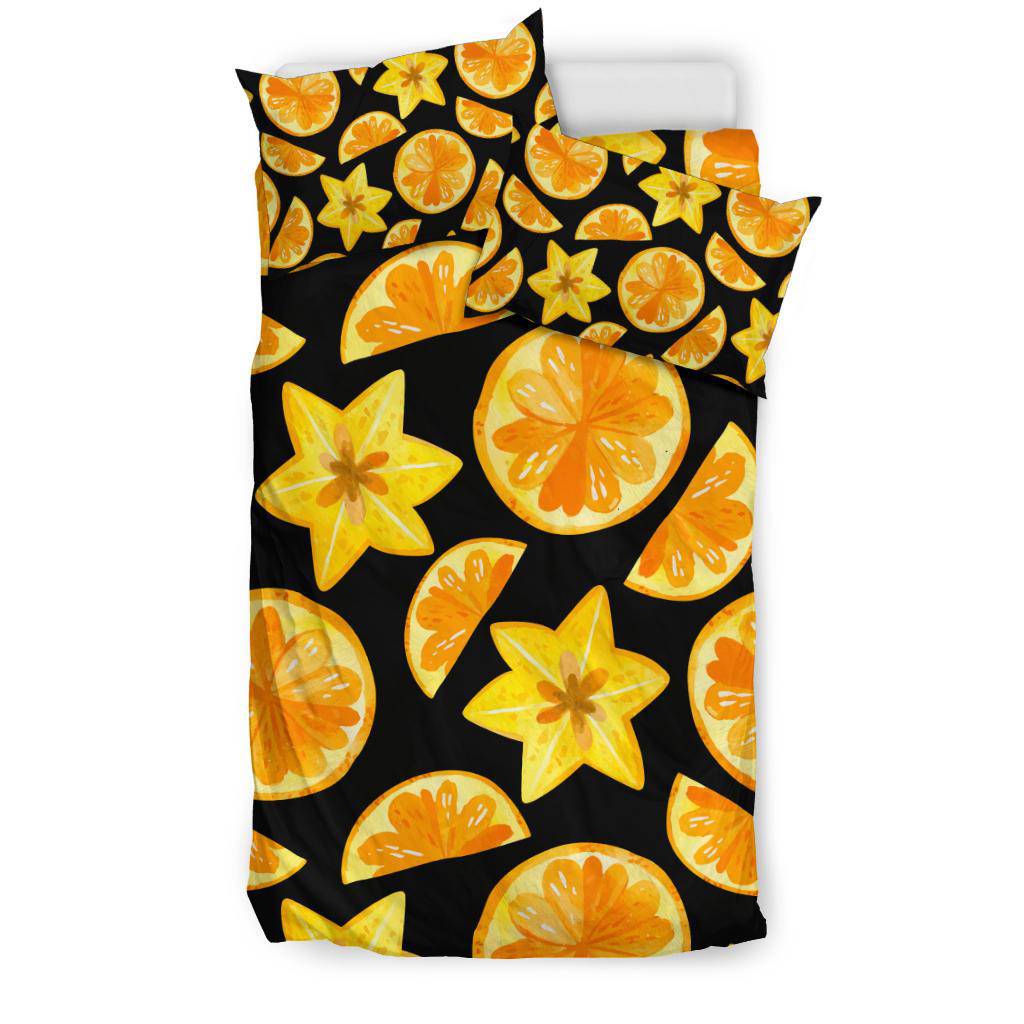 Citrus Fruit Lemon and Orange Bedding Set - Top Content | POD Collection | Free Shipping