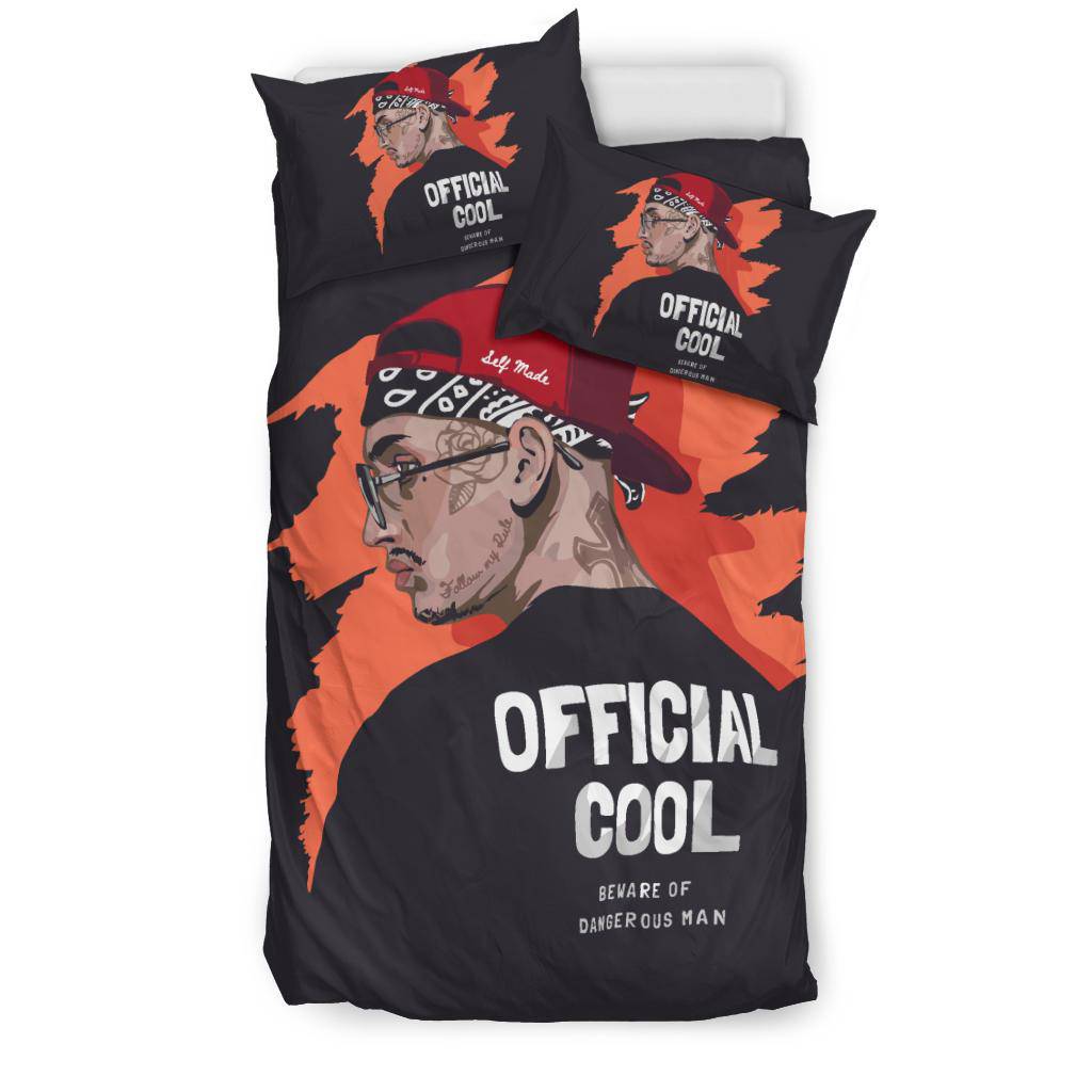 Official Cool Man With Facial Tattoos Illustration Bedding Set - Top Content | POD Collection | Free Shipping