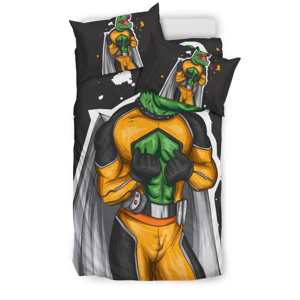 Superhero Costume Dinosaur Cartoon Bedding Set - Top Content | POD Collection | Free Shipping