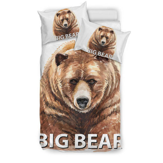 Bear Drawing Watercolor Painting Bedding Set - Top Content | POD Collection | Free Shipping