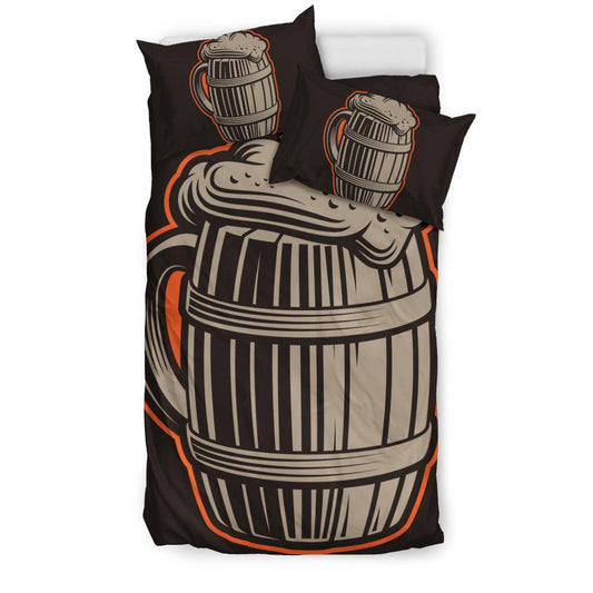 Beer Mug Vintage Cartoon Bedding Set - Top Content | POD Collection | Free Shipping