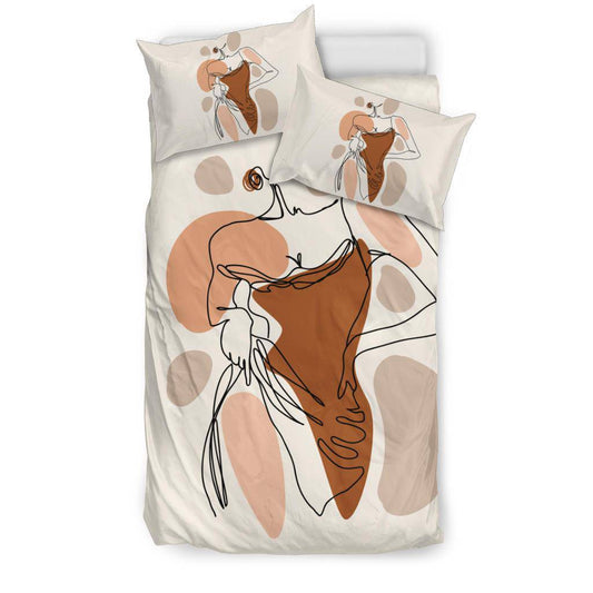 Abstract Art Beautiful Woman Body Figure Bedding Set - Top Content | POD Collection | Free Shipping