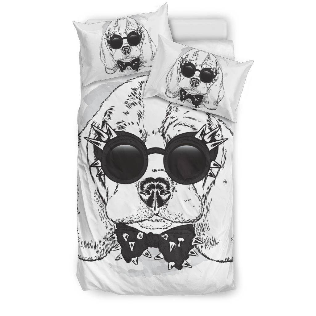 Cool Beagle Punk Dog with Sunglasses Bedding Set - Top Content | POD Collection | Free Shipping