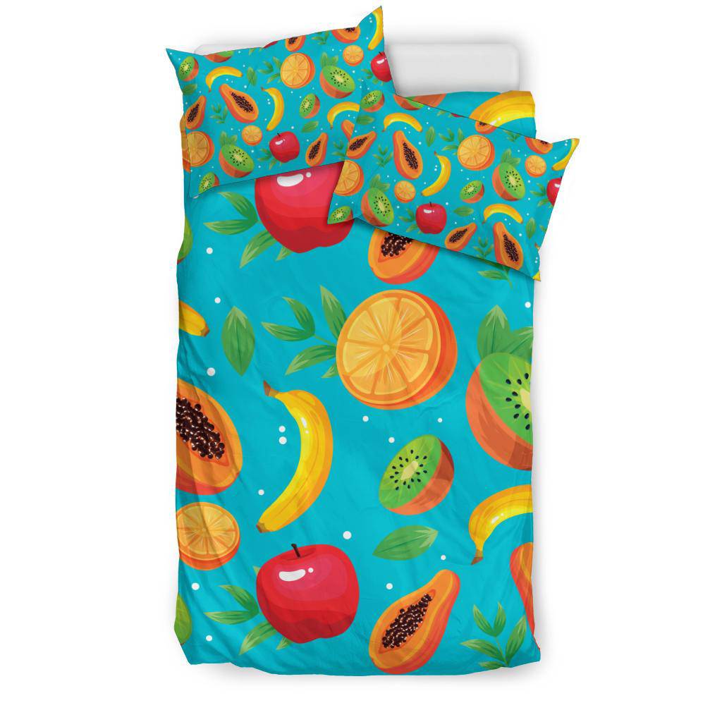 Delicious Fruit Pattern Banana Papaja Orange Bedding Set - Top Content | POD Collection | Free Shipping